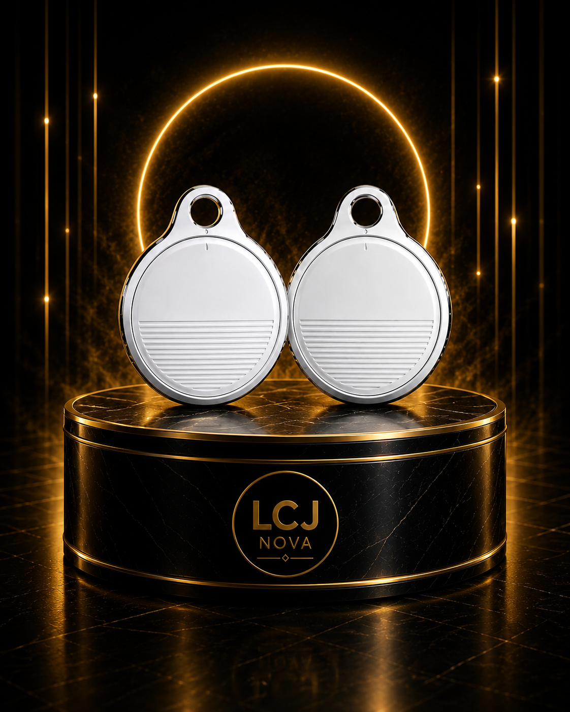 Pack Duo NovaTag™ S10 Blanc compatible Apple Localiser®
