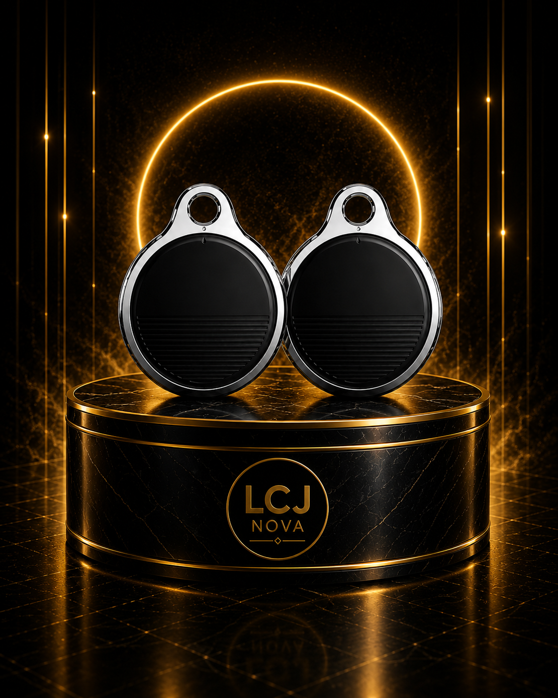 Pack Duo NovaTag™ S10 Noir compatible Apple Localiser®